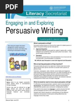 Persuasive Writing