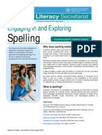 Engaging in and Exploring: Spelling