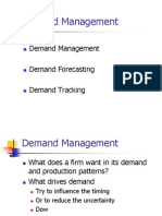 Demand Management Demand Forecasting Demand Tracking