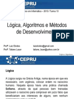 Curso Técnico em Informática Lógica e Algoritmos