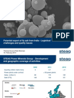 Potential Export of Fly Ash From India - Logistical Challenges and Quality Issues