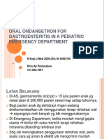 Oral Ondansetron for Gastroenteritis in a Pediatric Emergency