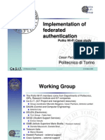 Implementation of Federated Authentication Polito