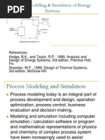 Energy Process Modeling Simulation