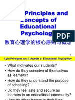 Core Principles and Concepts of Educational Psychology