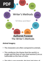 Writer's Methods - 'Of Mice and Men'