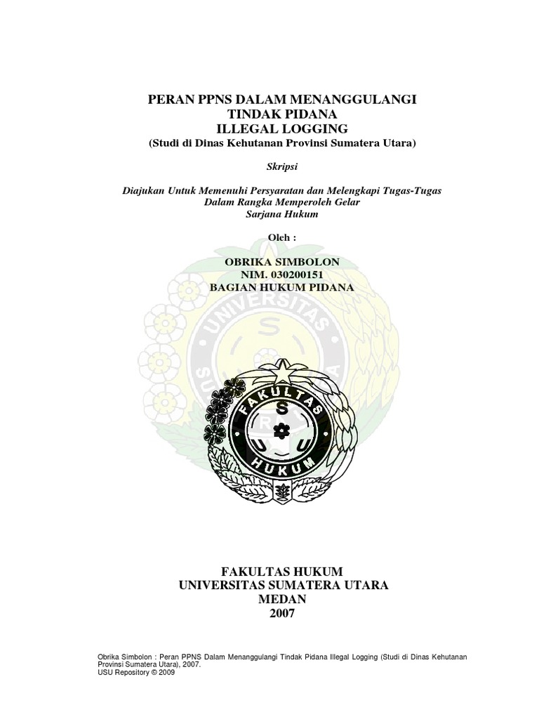 Skripsi Fakultas Hukum