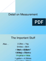 Detail On Measurement