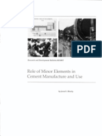 Role of Minor Elements in Cement Manuf and Use