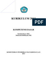 Kurikulum Sd Tahun 2013