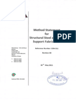 CON 311 V00 (Method Statement For Structural Steel and Pipe Support Fabrication)