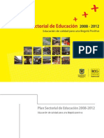 PLAN SECTORIAL DE EDUCACIÓN 2008 - 2012