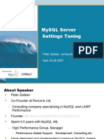 MySQL UC 2007: MySQL Server Settings Tuning