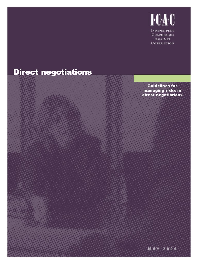 ICAC Guidelines for Direct Negotiations | PDF