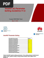 3G Huawei New Sites Parameter Setting Guideline V1 0