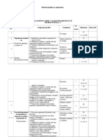 Planificare Semestriala a VIII a 1 Ora