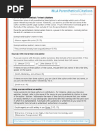Download MLA Parenthetical Citations by tapneal SN20855473 doc pdf