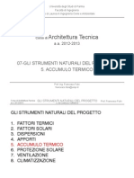 07-AT - Gli Strumenti Naturali Del Progetto - Accumulo Termico - 12-13 - Corso Architettura Tecnica