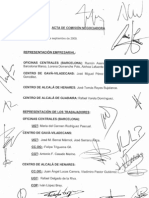 Acta de la 1ª ronda de reuniones sobre el ERE definitivo en Roca