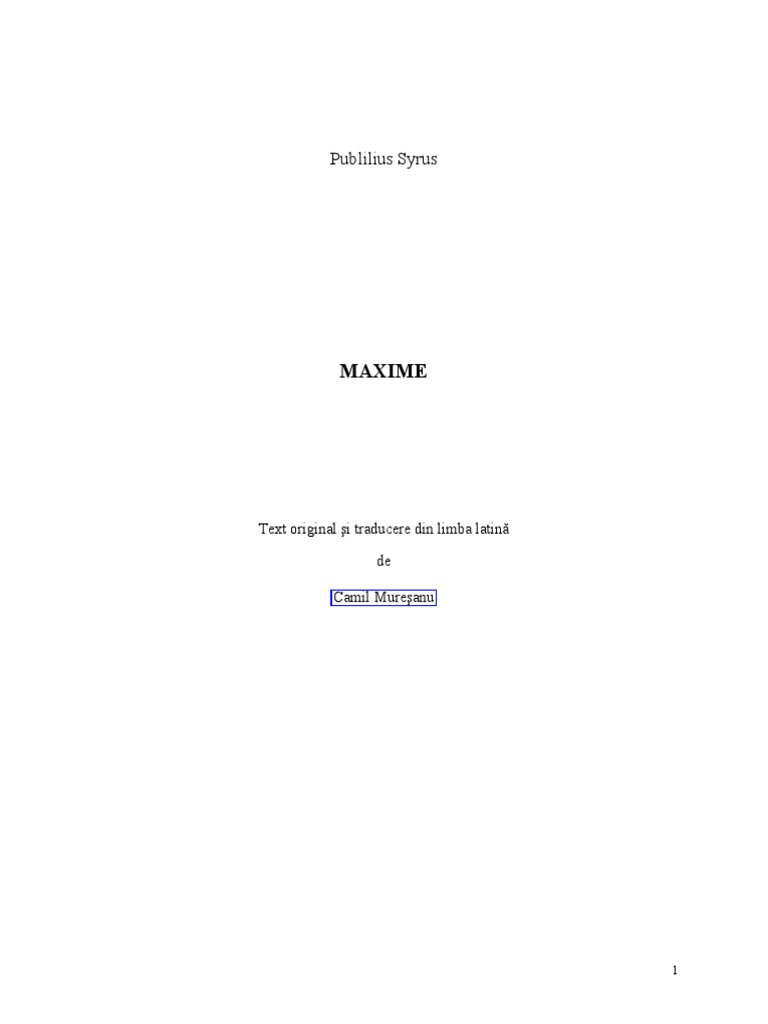 Maxime | PDF