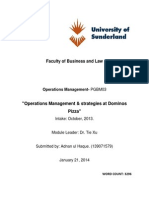 Domino's Operational strategies and Operations management- Adnan Ul Haque