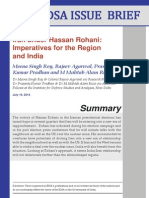 Hassan Rohani and India - Iran Relations