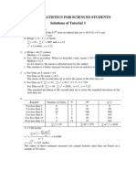 Solutions of Tutorial 3