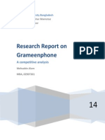 Stamford U Research Report on Grameenphone Competitive Analysis