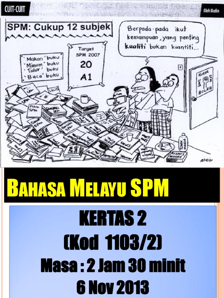 Bm Kertas 1 Spm / Gegar Minda Siri 1 Bahagian 5  SPM BM Kertas 1