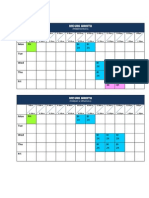 Schedule for Darjah 2 Kenanga and Darjah 4 Kenanga