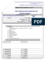 Procedimiento para Desenergizar Subestacion Principal Planta Oxidos