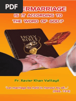 Say no to intermarriage if you are Catholic, here is why