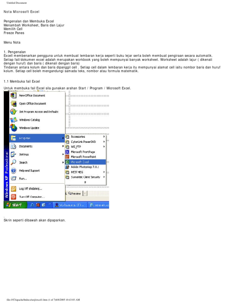 Nota Excel | PDF | Komputer