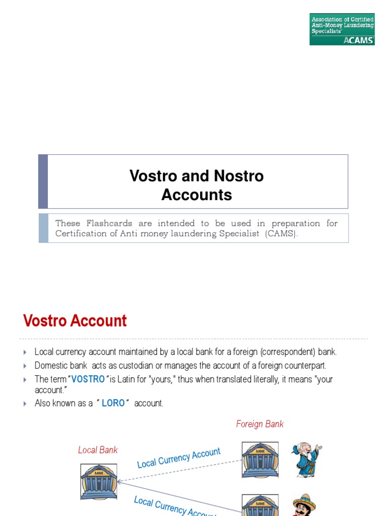 Vostro vs. Nostro Accounts | PDF