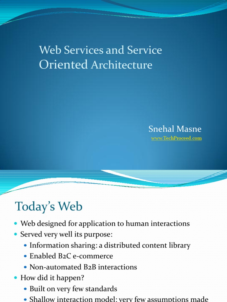 Understanding Web Services Architecture | PDF | Service Oriented ...
