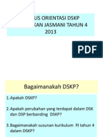 Kursus Orientasi DSKP Pendidikan Jasmani Tahun 4 2013