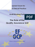 The Role of the Quality Assurance Unit-Website