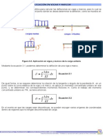 Deflexiones y rotaciones en vigas y marcos con carga unitaria