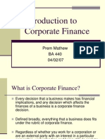 Ch1 Corporate Finance