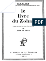 Jean de Pauly Le Livre Du Zohar