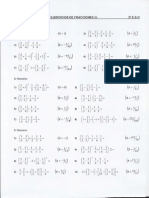 EJERCICIOS FRACCIONES I-1 Parte (2ºESO)