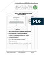 Derecho Administrativo I - Cuarto Tetramestre