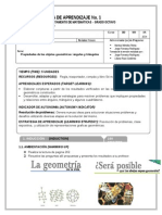 Guía de Geometría y Estadística No 1 - Ángulos y Triángulos - I Periodo