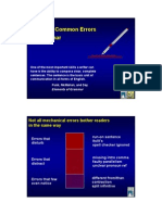 Avoiding Common English Errors