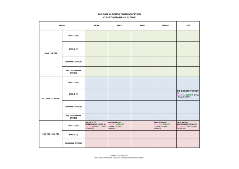 Design Communication Schedule | PDF