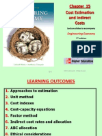 Chapter 15 - Cost Estimation