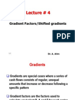 Lecture # 4 Gradients Factors and Nominal and Effective Interest Rates