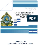 Ley  de Contrataciòn del Estado de Honduras