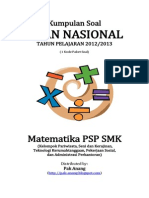 Download Naskah Soal UN Matematika PSP SMK 2013 1 Paket Soal Pak-Anangblogspotcom by Arsul Ansar SN208670035 doc pdf