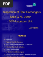 Heat Exchanger Inspection